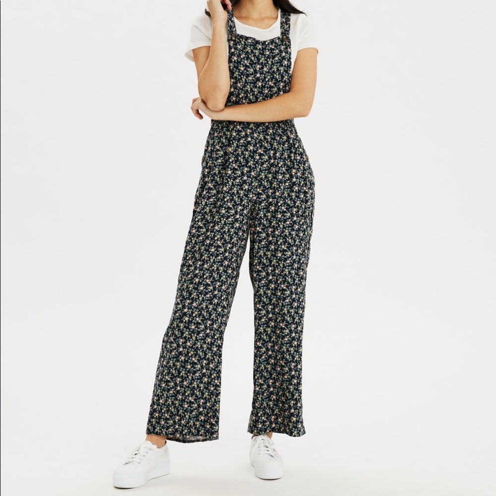 NEW WITH TAGS - floral overalls